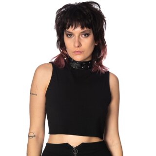 Banned Alternative Crop Top - Smash It Up XS