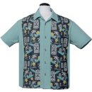 Steady Clothing Vintage Bowling Shirt - Tiki In Paradise