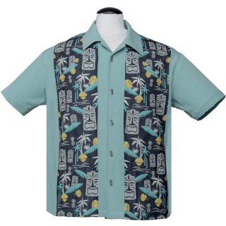 Steady Clothing Vintage Bowling Shirt - Tiki In Paradise XXL