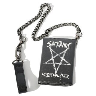 Blackcraft Cult Geldbörse mit Kette - Satanic Motherfucker Klein
