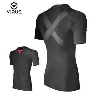 Sullen Clothing X Virus Kompressions Shirt - Posture Correct Schwarz XXL