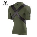 Sullen Clothing X Virus Kompressions Shirt - Posture Correct Oliv S