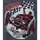 King Kerosin Dirtywash T-Shirt - Devil Race Grau XL