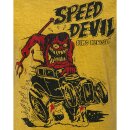 King Kerosin Dirtywash Tricko - Speed Devil Yellow
