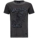 King Kerosin Dirtywash T-Shirt - El Bastardo Stahlgrau
