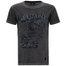 King Kerosin Dirtywash T-Shirt - El Bastardo Stahlgrau M