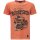 King Kerosin Dirtywash T-Shirt - Motorpsycho Orange M