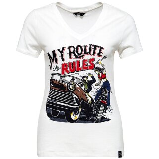 Queen Kerosin T-Shirt -  My Route My Rules White S