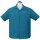 Steady Clothing Vintage Bowling Shirt - Tiki Retro Stitch Turquoise XL