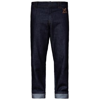 King Kerosin Jeans Pants - Workwear Dark Blue