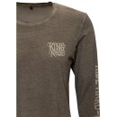 King Kerosin Langarm T-Shirt - Ride Hard Oliv 3XL