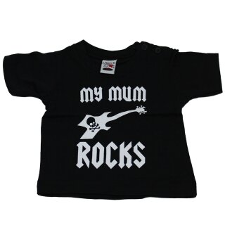 Rock Stock Baby / Kinder T-Shirt - My Mum Rocks 68