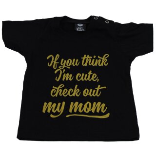 Rock Stock Camiseta para bebés y niños - Mira a mi madre