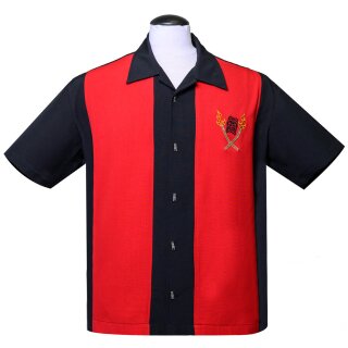 Steady Clothing Camisa vintage para bolos - ItchRojo Tropical