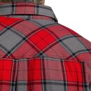 Sullen Clothing Flannel Shirt - San Clemente Red-Grey L