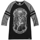 Killstar 3/4-Sleeve Raglan T-Shirt - Goddess XS