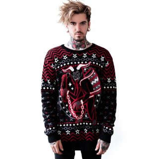 Killstar Unisex Knitted Sweater - Krampus Hexmas XXL
