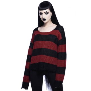 Killstar Knitted Sweater - Casey Blood Red