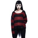 Killstar Knitted Sweater - Casey Blood Red XS