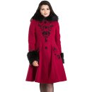 Hell Bunny Vintage Mantel - Anderson Coat Rot XS