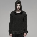 Punk Rave Knitted Sweater - Mad Hatter Rust L-XL