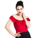 Hell Bunny Vintage Top - Rouge Rio