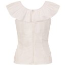 Hell Bunny Vintage Top - Rio White