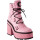 Killstar Plateaustiefel - Broom Rider Platform Boots Pink 40