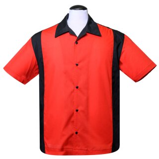 Steady Clothing Camicia da bowling vintage - Garage Red