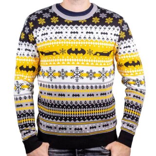 Pull en tricot Batman - Pull de Noël laid all-over S
