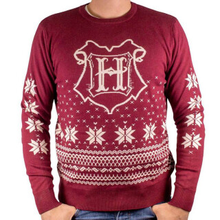 Pull en tricot Harry Potter - Pull de Noël laid Poudlard XXL
