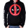 Deadpool Hooded Sweatshirt - Mask Logo Hoodie L