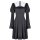 Dark In Love Mini Dress - Cute Goth S