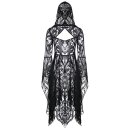 Robe à capuche en dentelle Dark In Love - Gothic Gorgeous S