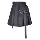 Mini jupe plissée Dark In Love - Noir Casual M