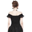 Dark In Love Gothic Top - pokrcený Swallow S / M