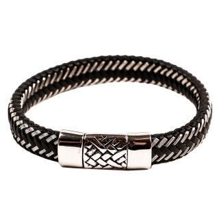 Leather Wristband - Weave