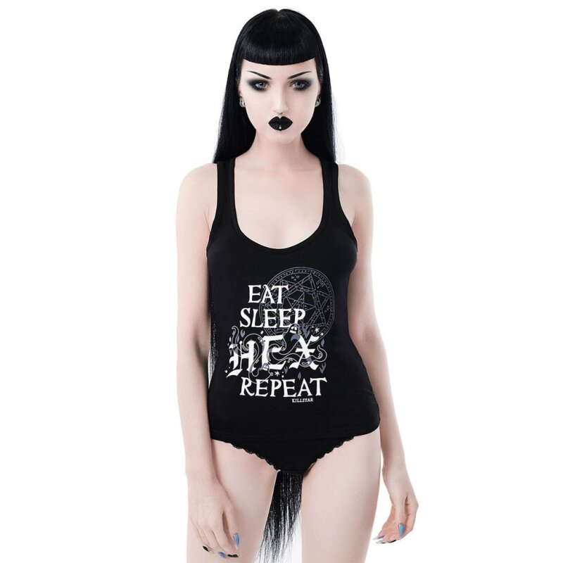 Killstar Nachthemd - Hex & Repeat Vest XS