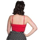 Banned Retro Top - Veronica Wrap Red S