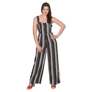 Banned Retro Jumpsuit - Stripe Play