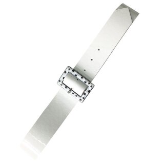 Banned Retro Faux Leather Belt - Chenelle White