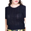 Banned Retro Knit Top - Nautical Jumper Azul Oscuro