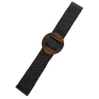 Banned Retro Stretch Belt - Remembers All Black