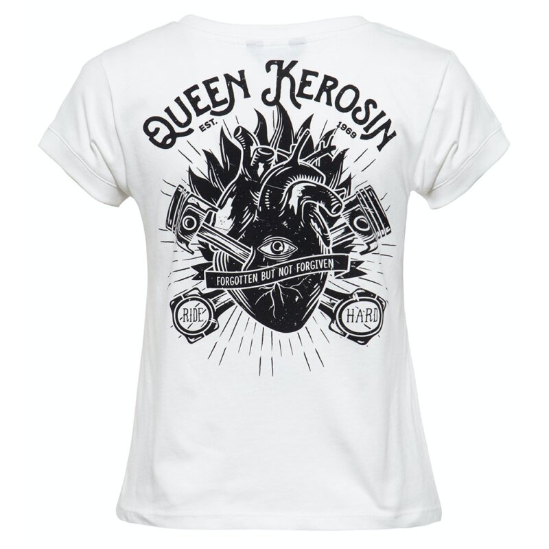 Queen Kerosin T-Shirt -  QK Heart Weiß XXL