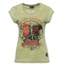 Queen Kerosin T-Shirt - Hell Baby Grün