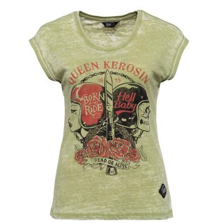 T-Shirt Queen Kerosin - Vert Bébé Clair XS