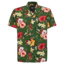 King Kerosin Camisa Hawaiana - Verde Trópico