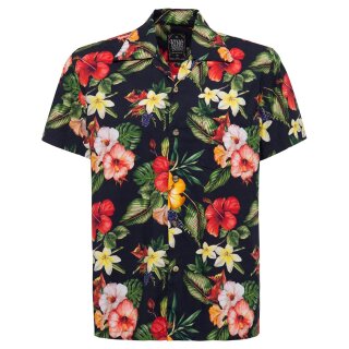 King Kerosin Hawaii Shirt - Tropic Navy
