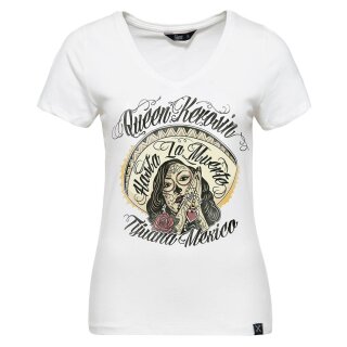 T-Shirt Queen Kerosin - Hasta La Muerte Blanc M