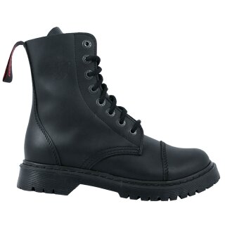 Angry Itch Leather Boots - 8-Eye Ranger Light Black 38